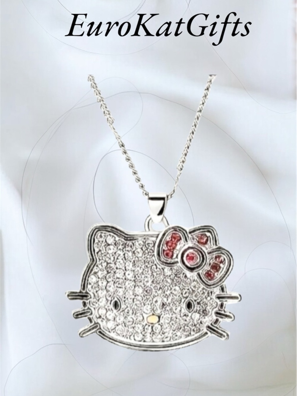 Hello Kitty Cat Necklace Pendant Sanrio Fashion Jewelry NEW NWT - Picture 8 of 8
